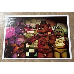 Five Nights at Freddy's‎ Poster FNAF Bonnie Freddy Chica Wall Art Decor